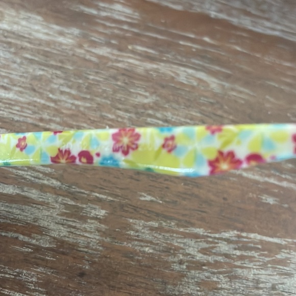 Fashion +2.00 purple & pink print & purple and yellow with flower print readers - Picture 8 of 16